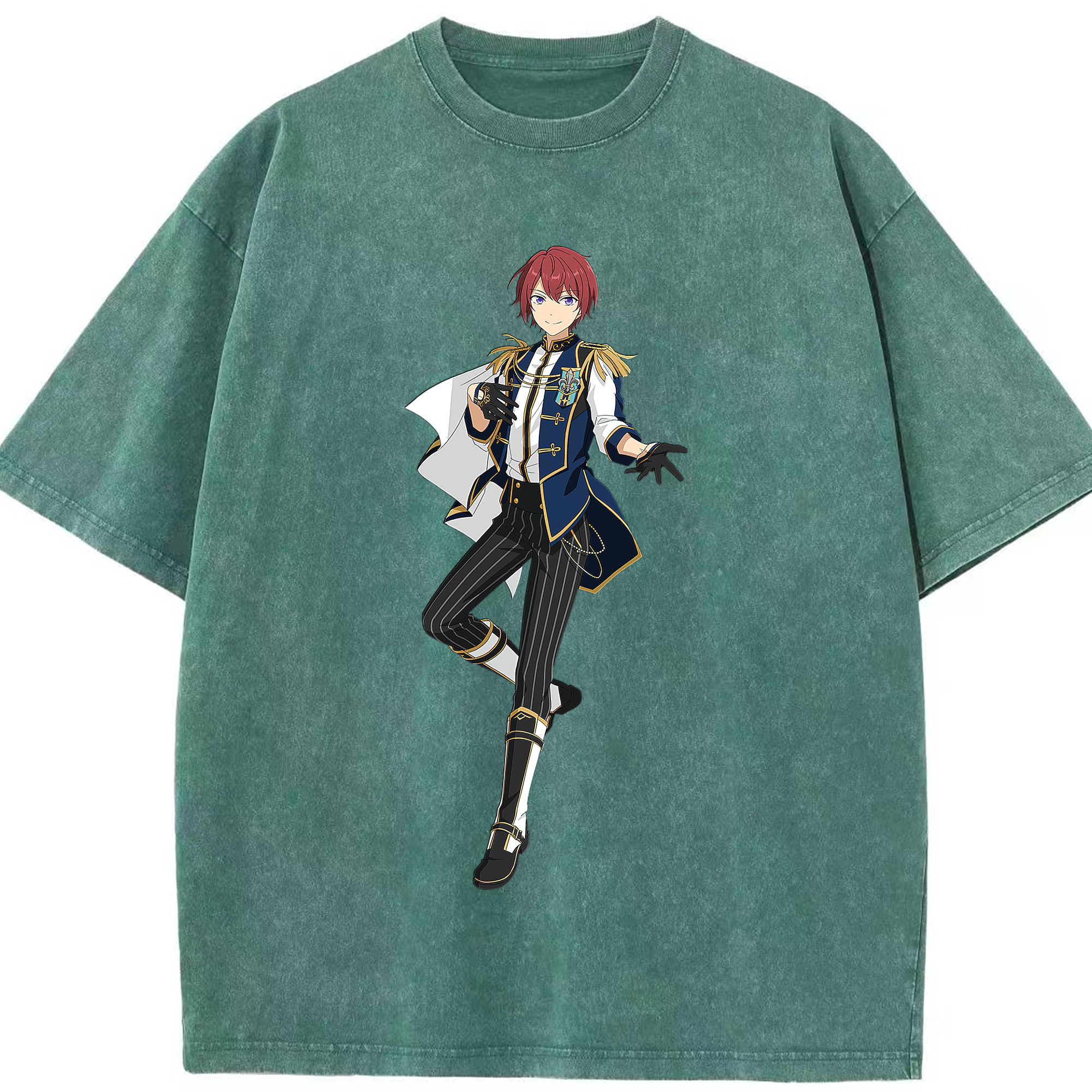 （画像用） あんさんぶるスターズ! Ensemble Stars 綿100% ヴィンテージ風 半袖Tシャツ（フロントプリント）